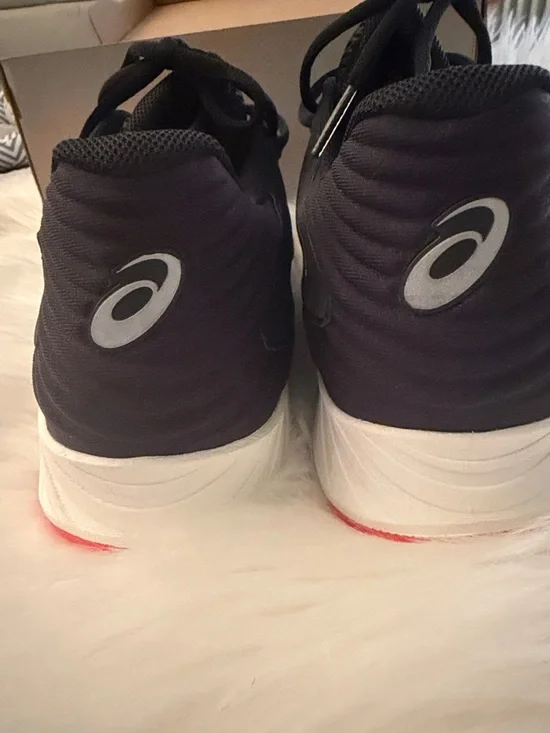 Asics Black Athletic Shoes with Pink Accents - Picture 3 of 7